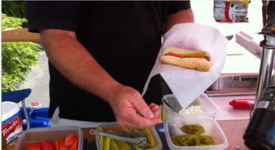 How to make a Chicago style hot dog