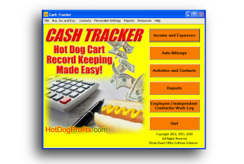 Hot Dog Cash Tracker Bookkeeping Software