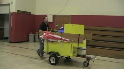 How to run a hot dog cart indoors