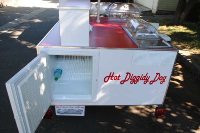Hot Dog Cart Refrigerator