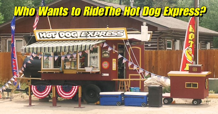 Steam Train Hot Dog Concession Trailer 