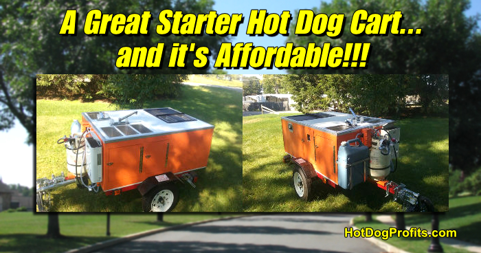 Affordable hot dog cart