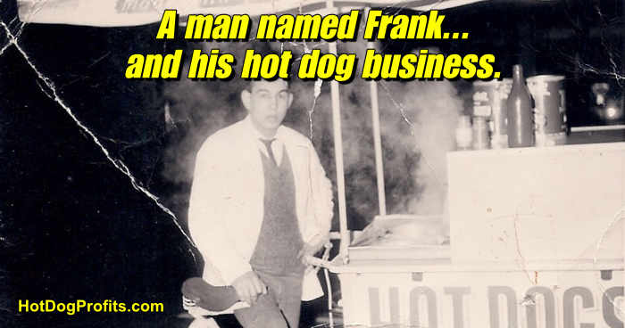Frank's hot dog cart