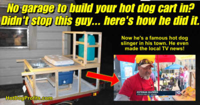 how to build a hot dog cart outside