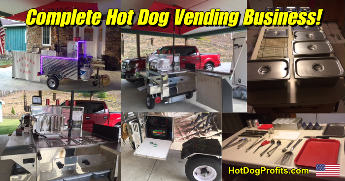 Hot dog vending business for sale