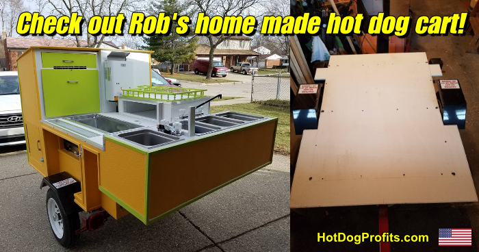 Robs home made hot dog cart