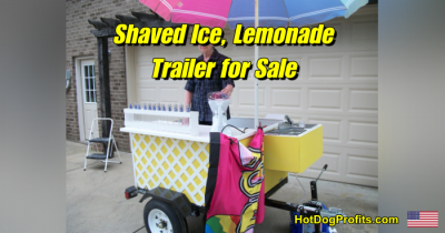 Shaved Ice Lemonade cart for sale 4