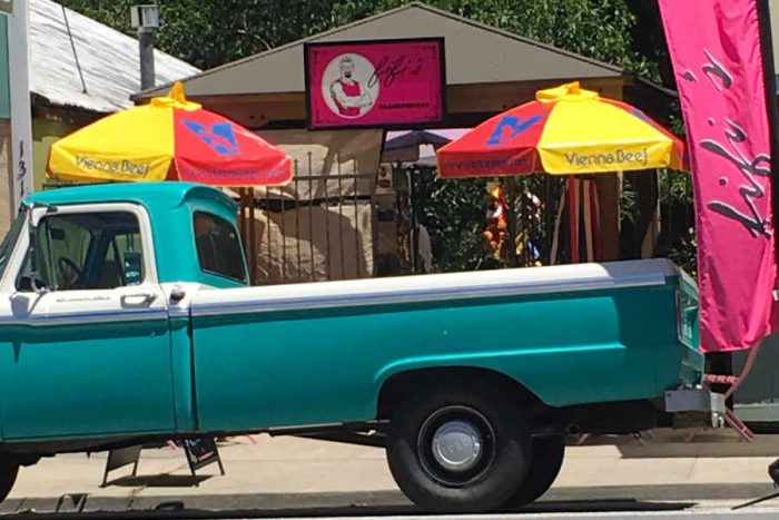 Hot Dog Cart in Boulder Creek California 2