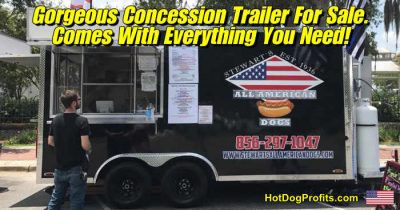 Stus Hot Dog Trailer For Sale